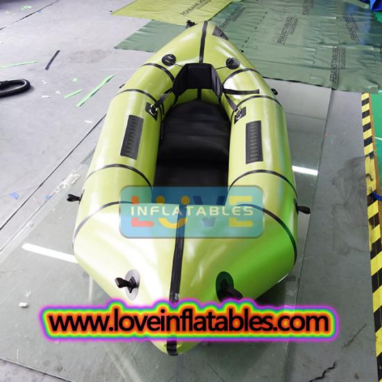 Inflatable whitewater packraft