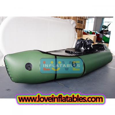 removable spray deck white water  packraft  army green color