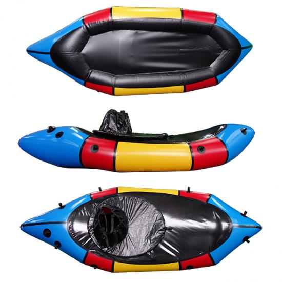 Inflatable whitewater packraft