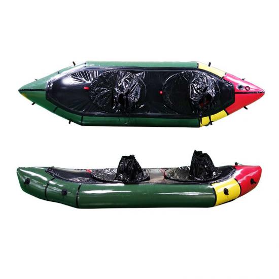 Inflatable white water packraft