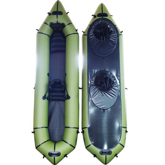 Inflatable white water packraft