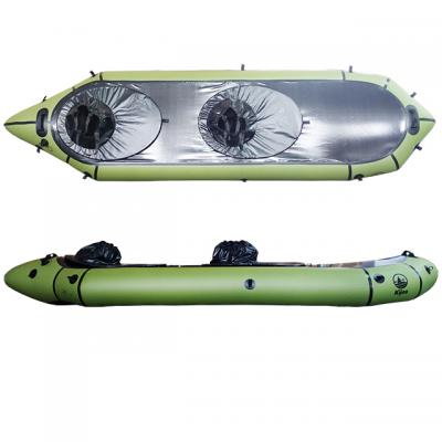 classic 420D TPU nylon packraft 2 seat with removable spray deck