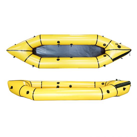 Inflatable white water packraft