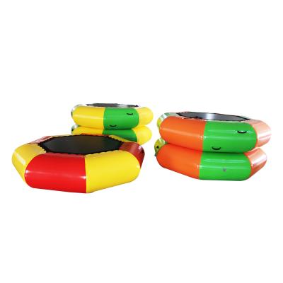 Customized water sea inflatable floating trampoline/Water leisure float inflatable games/water trampoline clearance for sales