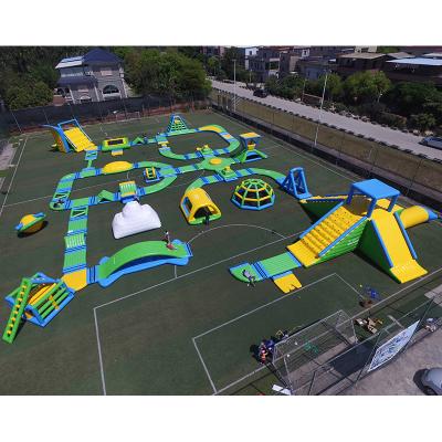 Customized Inflatable Floating Water Park Equipment Giant Inflatable Water Games For Adult