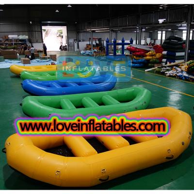 China factory wholesale 1.2mm Pvc or Hypalon Inflatable Rubber Raft Rafting Boat Price / pvc small rafting boat for sale