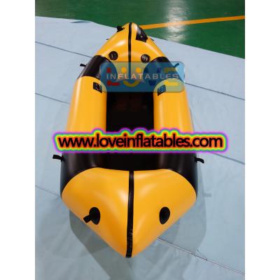 yellow by black color TPU nylon packraft for adventure