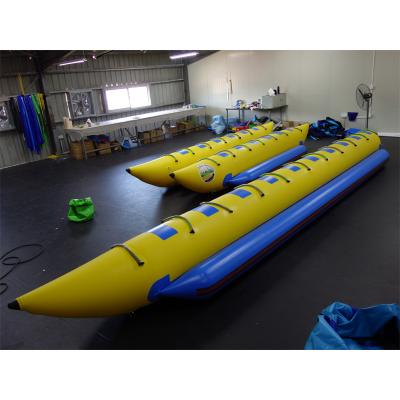 10 person banana boat agua inflable /8 Person PVC inflatable banana boat  factory price