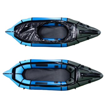 Inflatable white water packraft