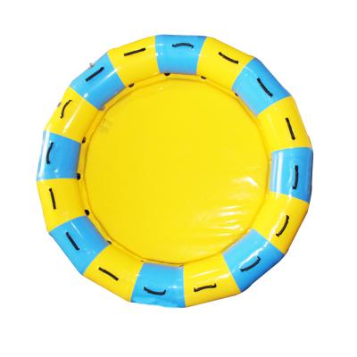inflatable floating trampoline with customized color and water sports line best price
