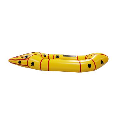 white water pack raft surfing kayak inflatable single pack raft