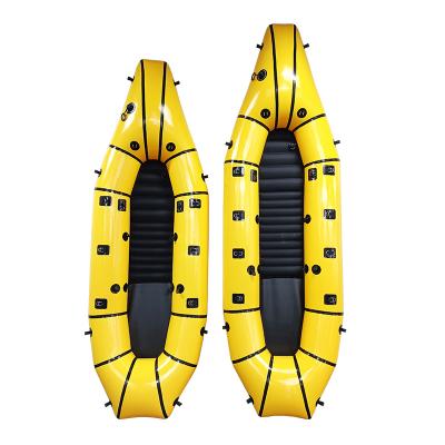 self-Bailing with 3/4 floor TPU packraft packable raft