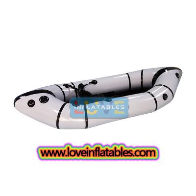 TPU Rafting Boat Inflatable Fishing Customized LOGO Kayaks Canoe Kayak Packraft Flat water  River Raft