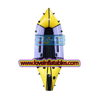 exploring outdoors fast single packraft for flat water and White water