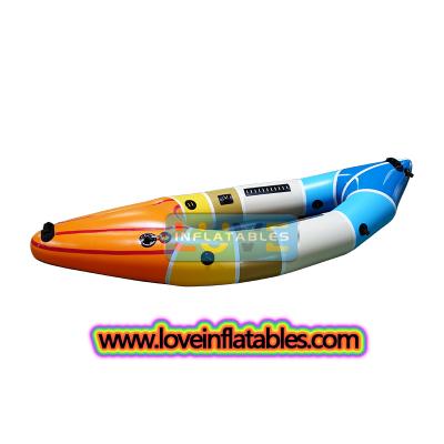 210D/420D TPU LightWeight Double Inflatable Kayak Two Person Packraft With Intergrated Raised Floor